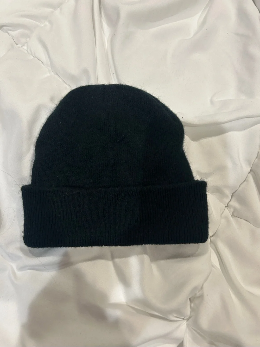 Fortnite Black Knit Beanie with White Logo Embroidery